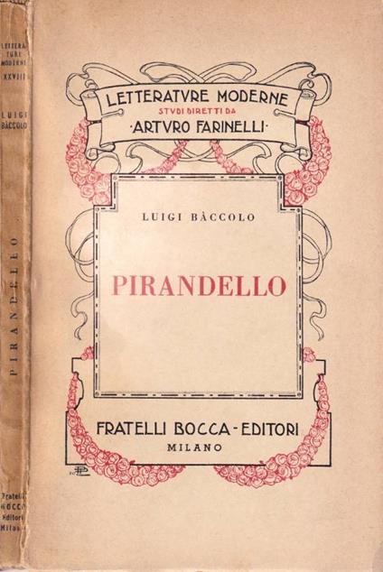 Pirandello - Luigi Bàccolo - copertina