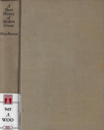 A short history of modern greece - copertina