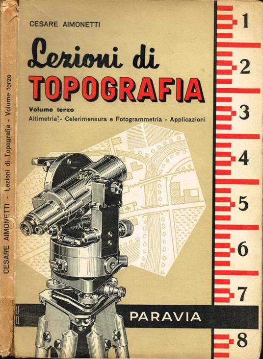 Lezioni di Topografia - Cesare Aimonetti - copertina