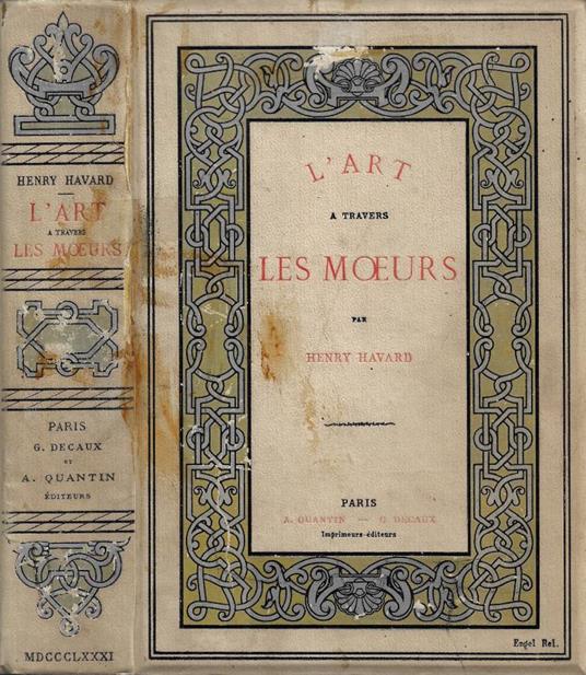 L' Art a travers les moeurs - Henry Havard - copertina