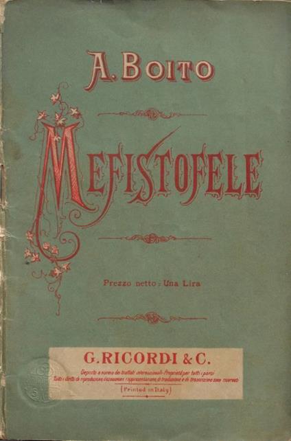 Mefistofele - Arrigo Boito - copertina