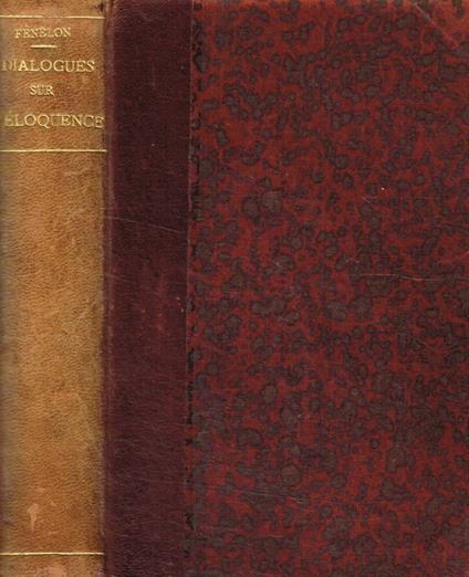 Dialogues sur l'éloquence - copertina