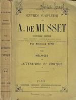 Melanges de litterature et critique