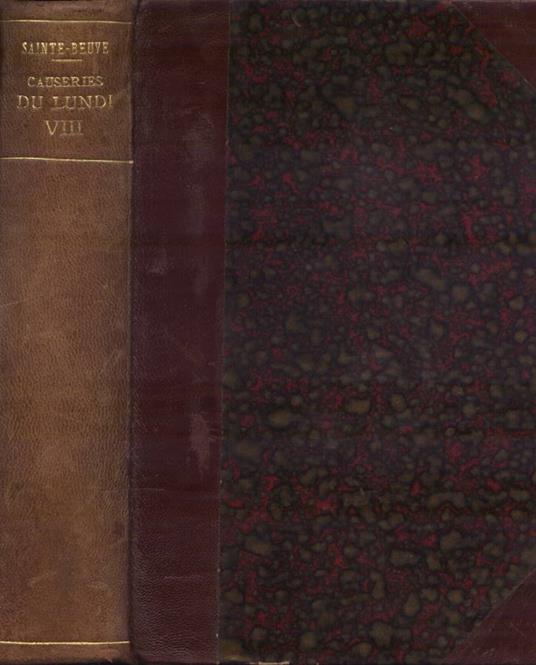 Causeries du lundi VIII - copertina