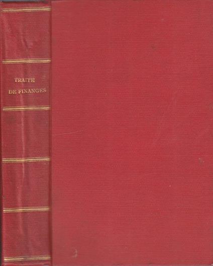 Traite de finances - Joseph Garnier - copertina