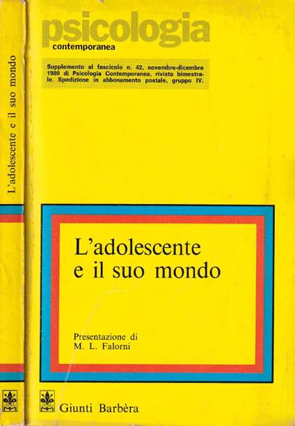 L' adolescente e il suo mondo - Irene M. Josselyn - copertina