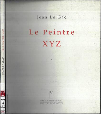 Le peintre XYZ - copertina
