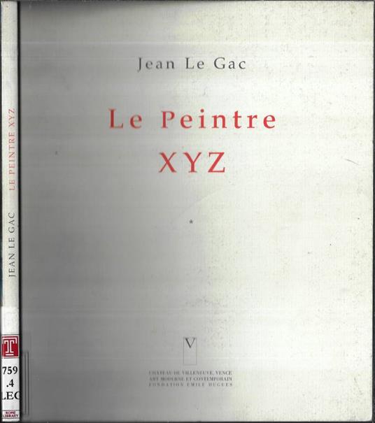 Le peintre XYZ - copertina