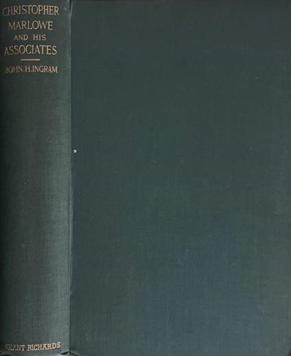 Christopher Marlowe and his associates - copertina
