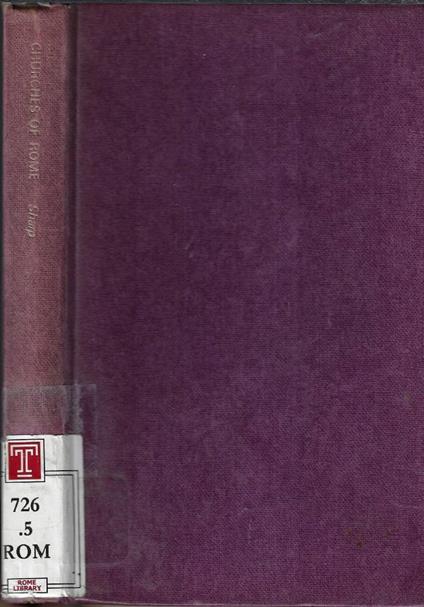 A traveller's guide to the churches of Rome - copertina