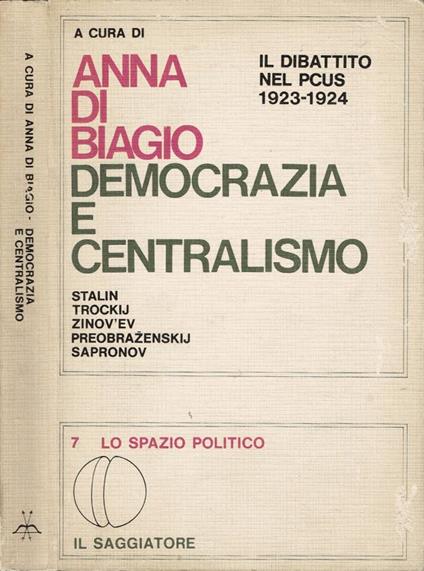 Democrazia e centralismo - copertina