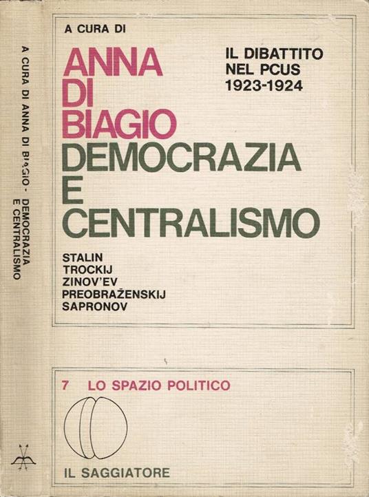 Democrazia e centralismo - copertina