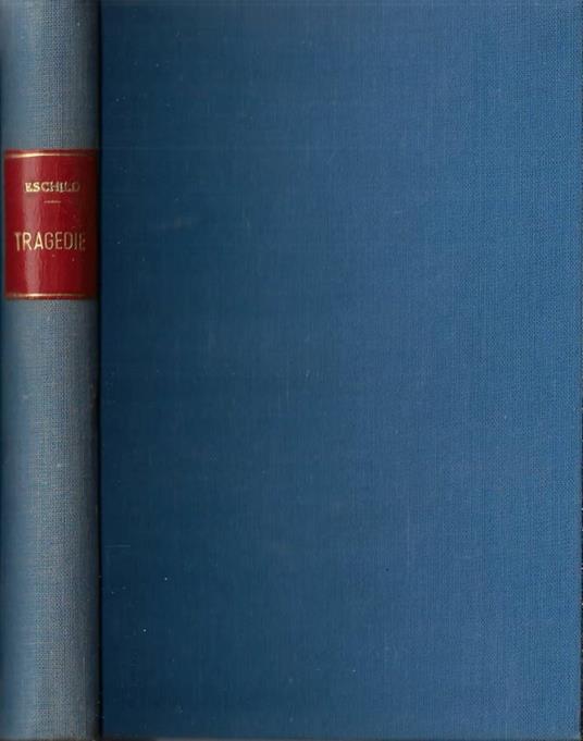 Tragedie - Eschilo - copertina