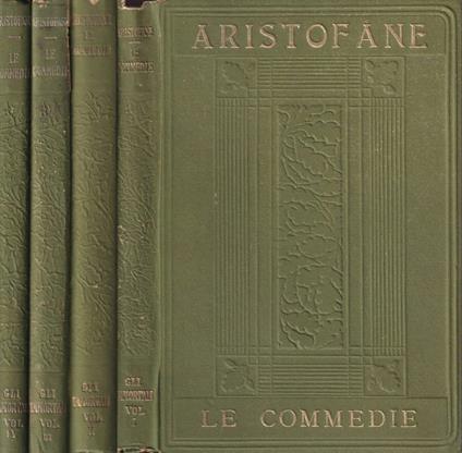 Le commedie, volumi I, II, III, IV - Aristofane - copertina