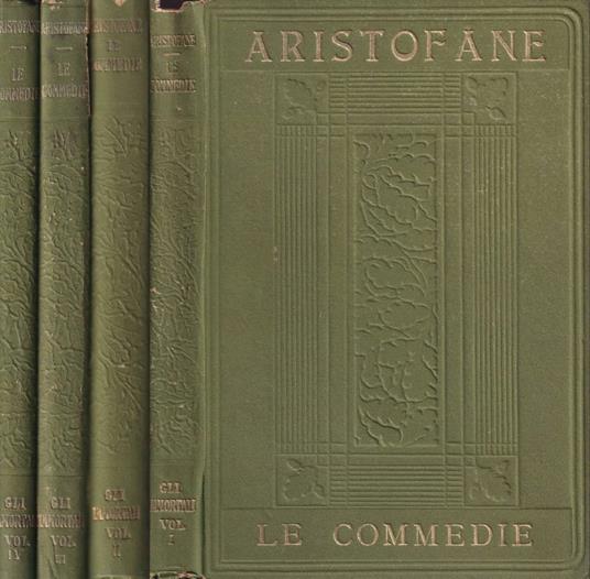 Le commedie, volumi I, II, III, IV - Aristofane - copertina