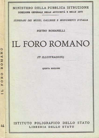 Il Foro Romano - Pietro Romanelli - copertina