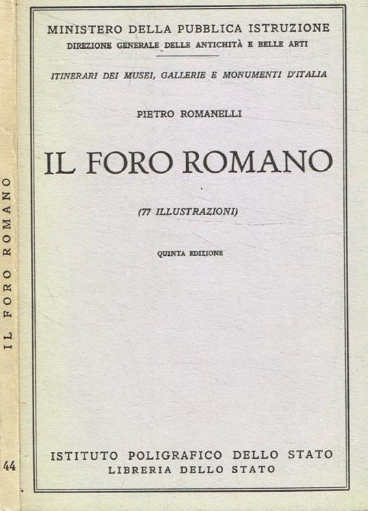 Il Foro Romano - Pietro Romanelli - copertina