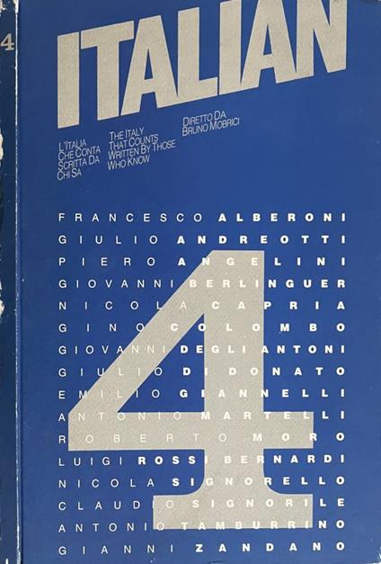 Italian, n. 4, anno II, 1987 - copertina