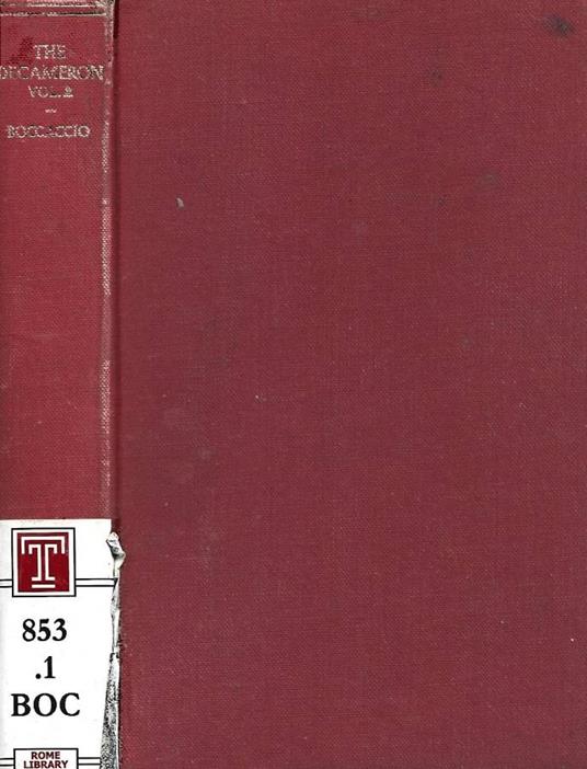 The Decameron. Volume Two - Giovanni Boccaccio - copertina
