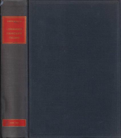 L' Ordinamento Finanziario in Italia - copertina