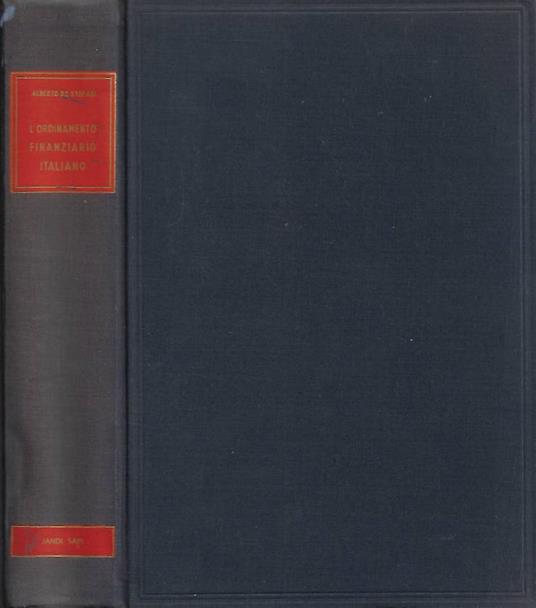 L' Ordinamento Finanziario in Italia - copertina