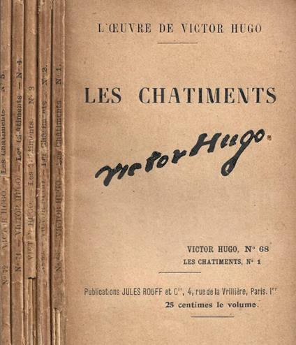 Les chatiments - Victor Hugo - copertina