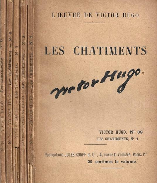 Les chatiments - Victor Hugo - copertina