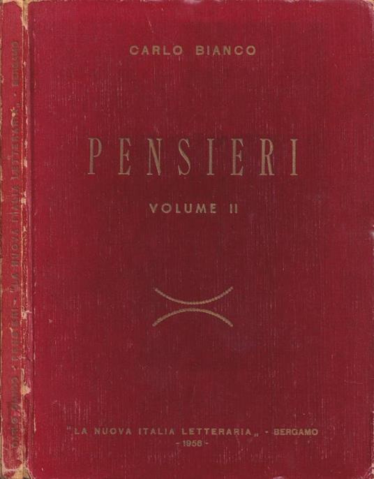 Pensieri, vol. II - copertina