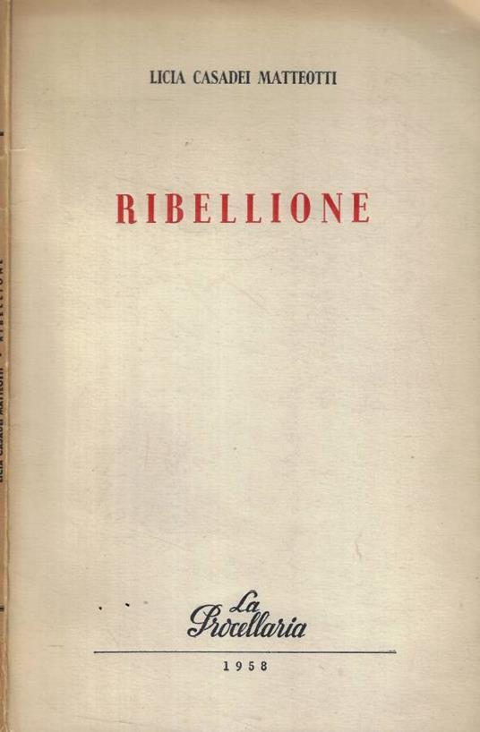 Ribellione (Autografo) - copertina