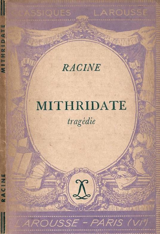 Mithridate - Jean Racine - copertina