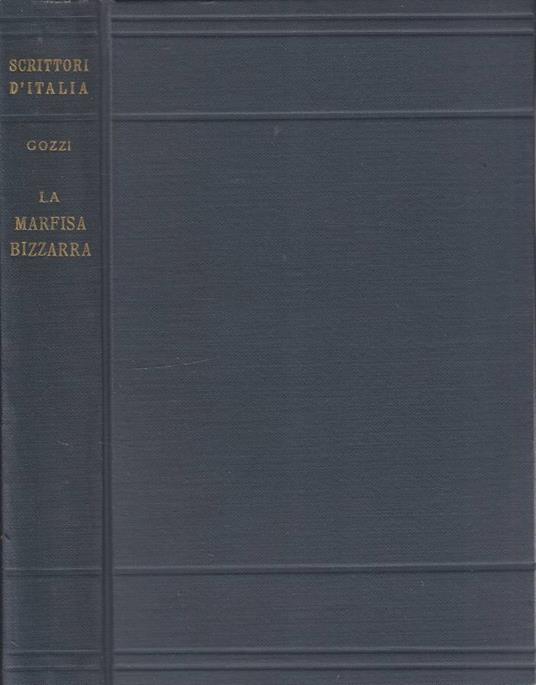 La Marfisa bizzarra - Carlo Gozzi - copertina