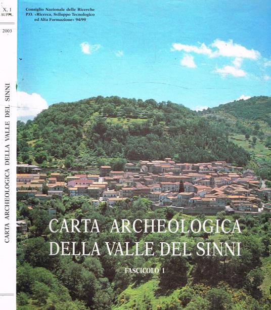 Carta archeologica della Valle del Sinni fascicolo 1 - copertina