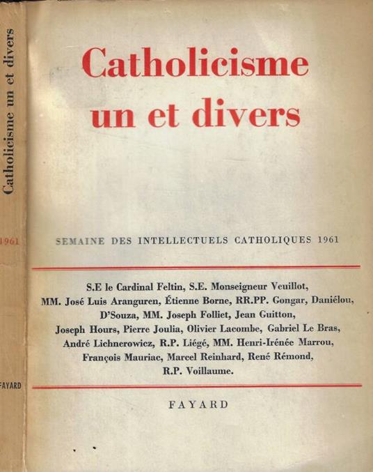 Catholicisme un et divers - copertina