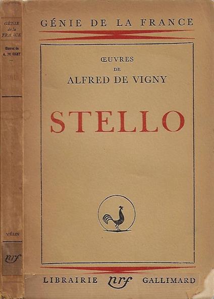 Stello - Alfred de Vigny - copertina