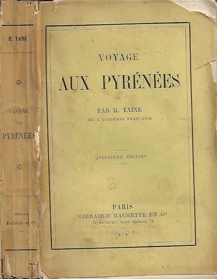 Voyage aux Pyrénées - Hippolyte Taine - copertina