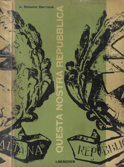 Questa nostra repubblica - Alessandro Galante Garrone - copertina