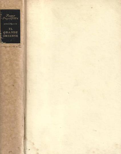 Il grande Oriente - Roger Peyrefitte - copertina