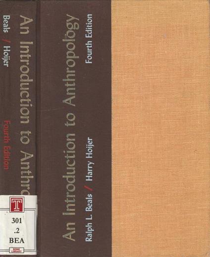 An introduction to anthropology - copertina