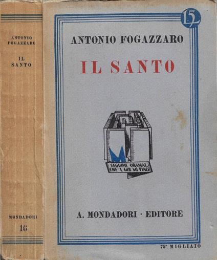 Il Santo - Antonio Fogazzaro - copertina