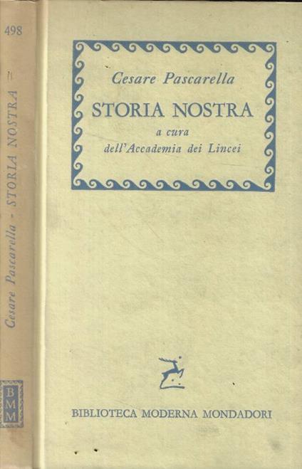 Storia nostra - Cesare Pascarella - copertina