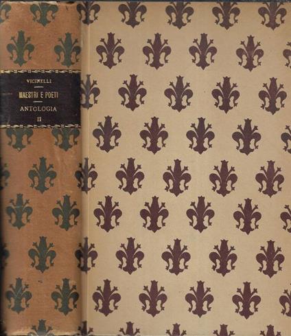 Maestri e poeti della letteratura italiana Vol. II - Augusto Vicinelli - copertina