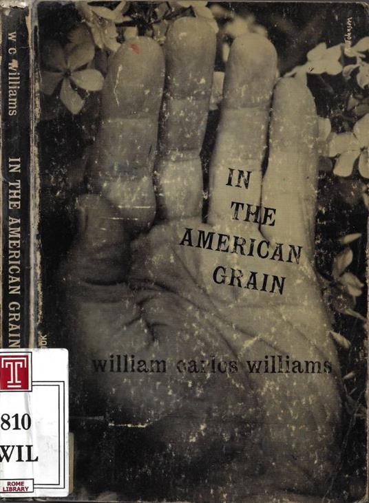 In The American Grain - William Carlos Williams - copertina