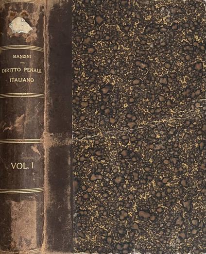 Diritto penale italiano, vol. I - copertina