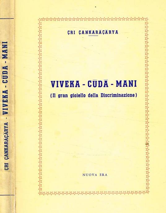 Viveka-Cuda-Mani - Cri Cankaracarya - copertina