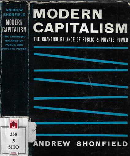 Modern capitalism - Andrew Shonfield - copertina