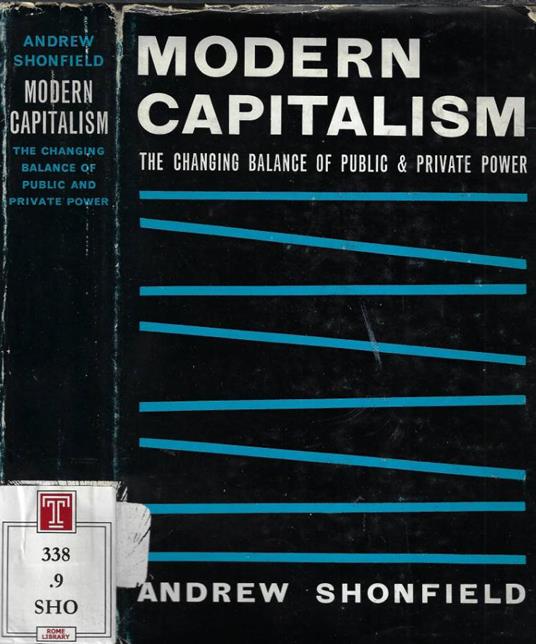 Modern capitalism - Andrew Shonfield - copertina