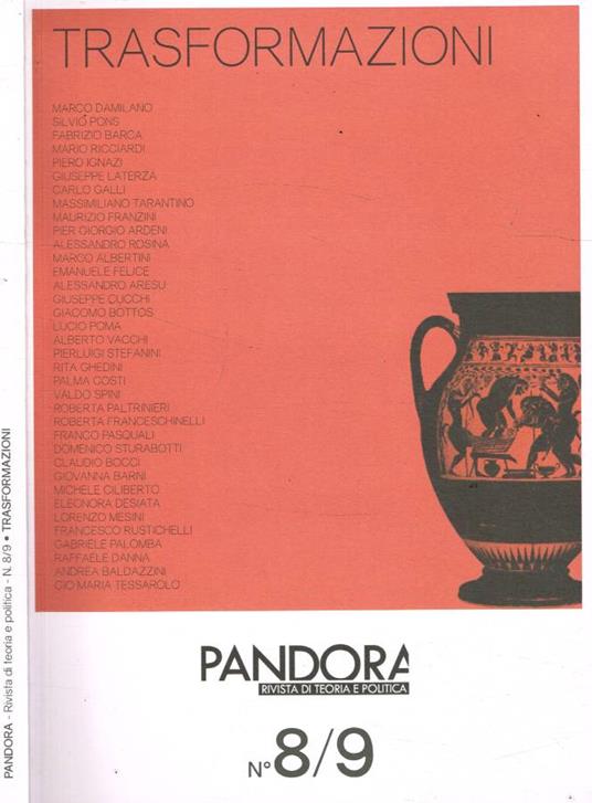 Pandora. Rivista di teoria e politica n.8/9 - copertina