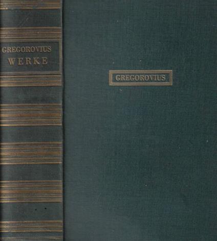 Werke - Ferdinand Gregorovius - copertina