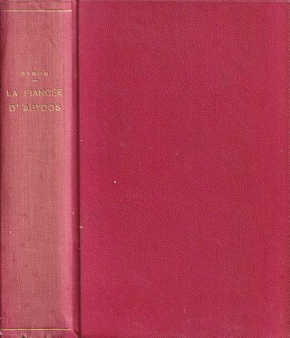 La fiancée d'Abydos - copertina