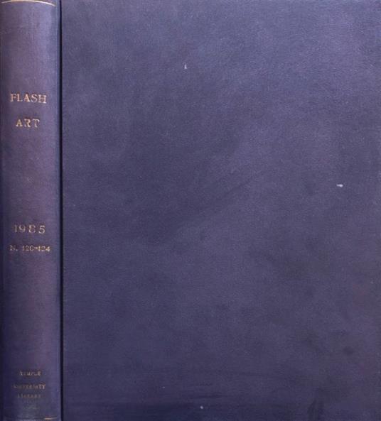 Flash Art n 120-124, 1985 - copertina